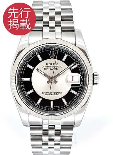 ロレックス デイトジャスト 116234 ブラック/シルバー 中古