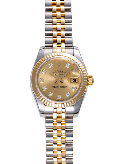 ロレックス デイトジャスト 179173 SSxYG 自動巻 D番 ROLEX - ロレックス デイトジャスト 179173G SSxYG 自動巻 Z番の