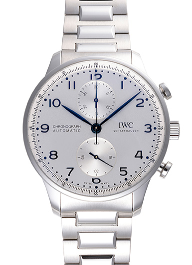 IWC ポルトギーゼ クロノグラフ IW371617 シルバー 中古