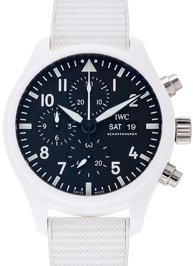 IWC パイロットウォッチ クロノグラフ トップガン レイク・タホ IW389105 ブラック 中古