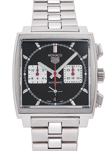 タグ・ホイヤー モナコ キャリバー ホイヤー02 CBL2113.BA0644 ブラック/シルバー 中古