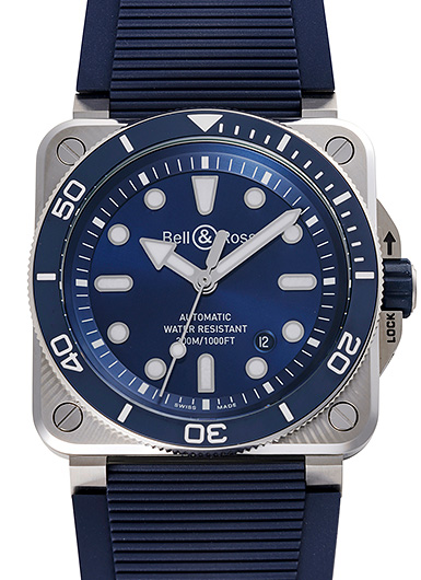 ベル＆ロス BR-03 ダイバー ブルー スチール BR03A-D-BLU-ST/SRB ブルー 新品