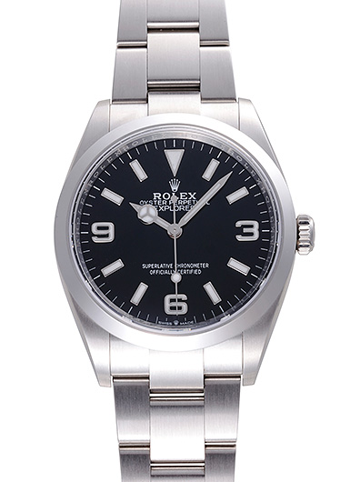 K*H様 エクスプローラー 自動巻き 時計 114270 ブラック ROLEX（ロレックス）エクスプローラーI 中古