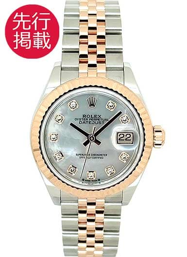 ロレックス デイトジャスト 28 279171NG ホワイト 中古