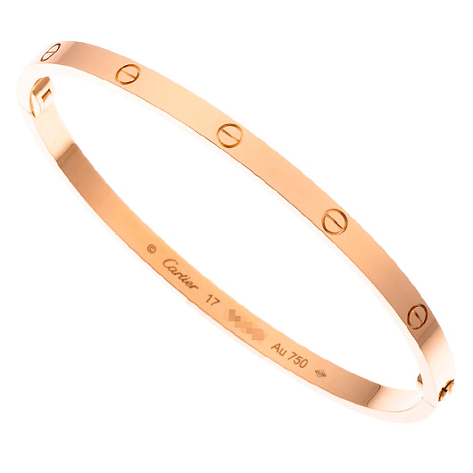 カルティエ ラブ ブレスレット SM ピンクゴールド 中古