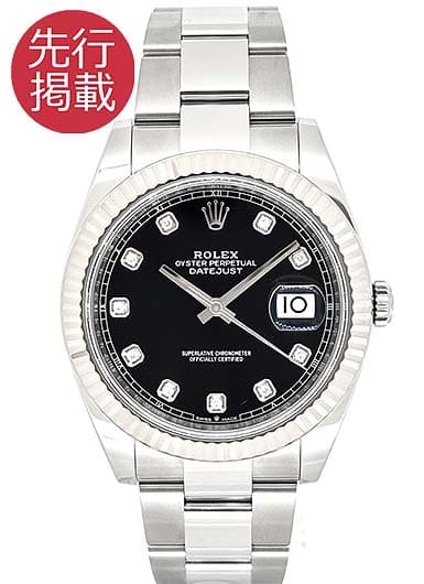 ロレックス デイトジャスト41 126334G ブラック 中古
