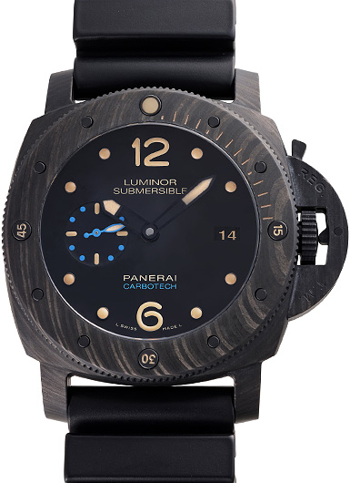 パネライ ルミノール サブマーシブル1950 カーボテック 3デイズ PAM00616 ブラック 中古