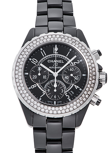 シャネル J12 クロノグラフ H1009 ブラック 中古