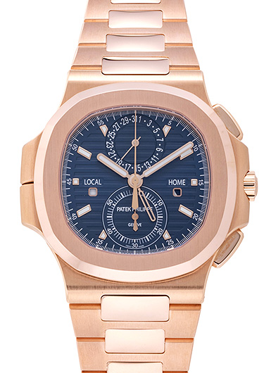パテックフィリップ ノーチラス トラベルタイム クロノグラフ 5990/1R-001 ブルー 中古