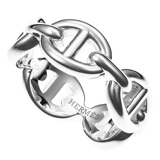 エルメス シェーヌ・ダンクル アンシェネ リング シルバー 中古