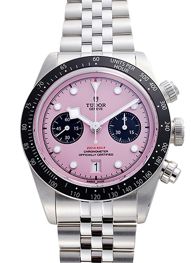 チューダー/チュードル ブラックベイ クロノ 79360N-0019 ピンク/ブラック 中古