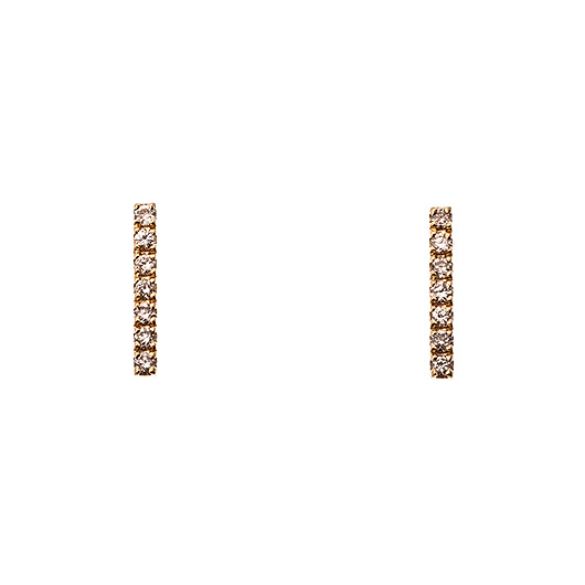 ノーブランド ダイヤモンド ピアス 13030929 イエローゴールド/シルバー 新品