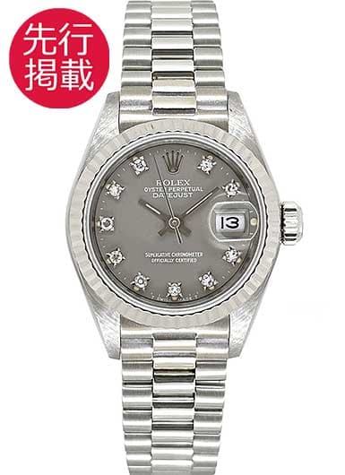 ロレックス デイトジャスト 69179G グレー 中古