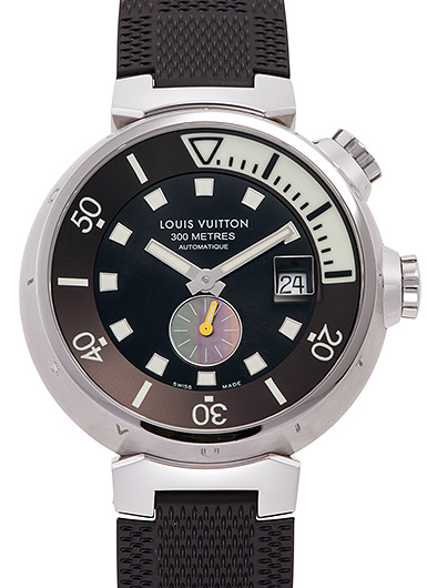 ルイ・ヴィトン タンブールダイビング Q10310 ブラウン 中古