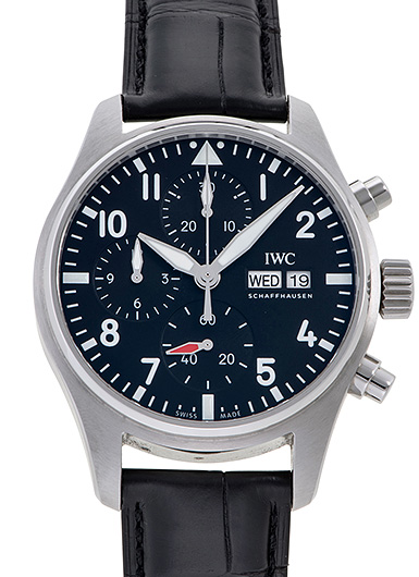 IWC パイロットウォッチ クロノグラフ 41 IW388111 ブラック 中古