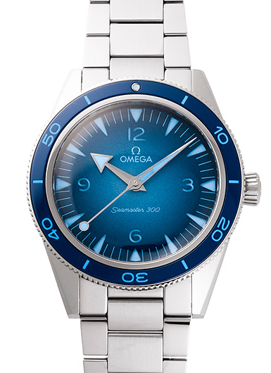 オメガ シーマスター300 コーアクシャル マスタークロノメーター 234.30.41.21.03.002 サマーブルー 中古