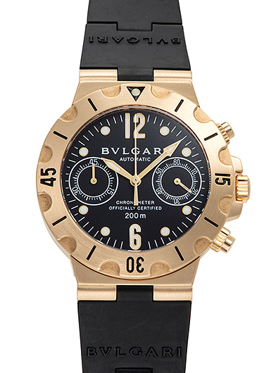 ブルガリ ディアゴノ SCB38G ブラック 中古