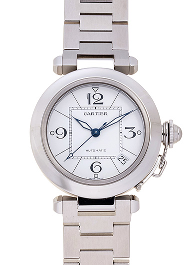 カルティエ パシャC W31074M7 ホワイト 中古