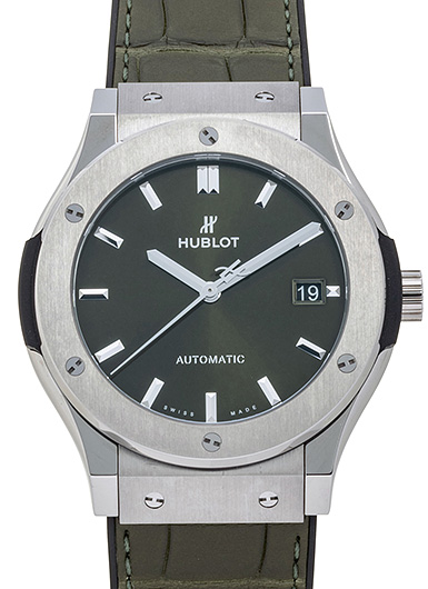 ウブロ クラシック フュージョン 511.NX.8970.LR グリーン 中古