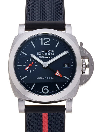パネライ ルミノール クアランタ ルナ ロッサ Bitempo PAM01404 ブルー 中古