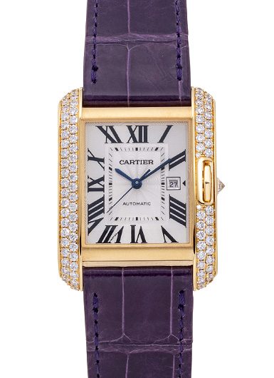 カルティエ タンクアングレーズ WT100017 シルバー 中古