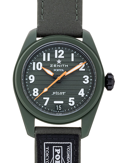 ゼニス パイロット オートマティック ポーター エディション 49.4001.3620/63.I001 グリーン 新品