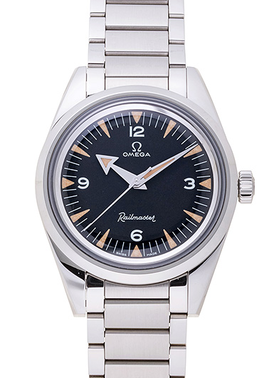 オメガ オメガ 1957 トリロジー レイルマスター マスター クロノメーター 60周年リミテッド 220.10.38.20.01.002 ブラック 中古