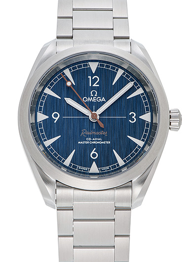 オメガ シーマスター レイルマスター コーアクシャル マスタークロノメーター 220.10.40.20.03.001 ブルー 新品