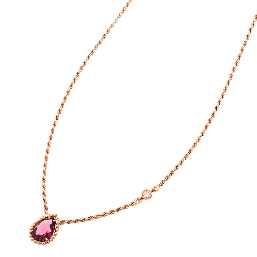 ブシュロン セルパンボエム ペンダント エクストラ スモール JPN00629 ピンクゴールド/レッド/シルバー 中古