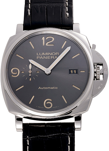 パネライ ルミノール ドゥエ 3デイズ アッチャイオ PAM00943 グレー（アンスラサイト） 中古