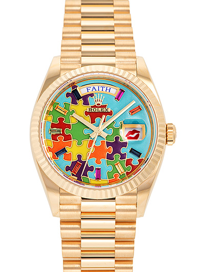 ロレックス デイデイト 36 128238A ブルー 新品