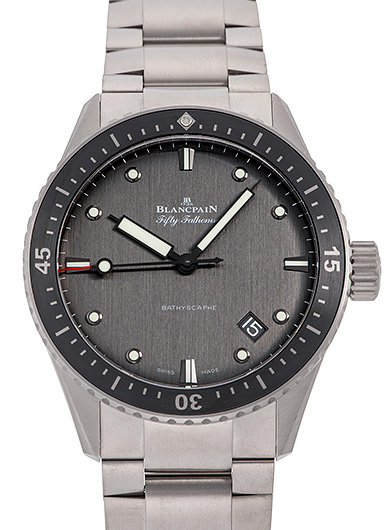 ブランパン フィフティ ファゾムス バチスカーフ 5000-1210-98S グレー 新品