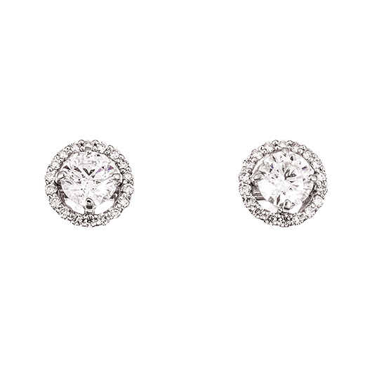 ノーブランド ダイヤモンド ピアス 4727040 プラチナ/シルバー 新品