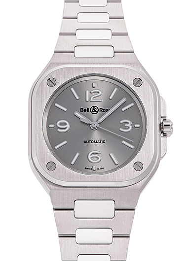 ベル＆ロス BR05 グレー スティール BR05A-S-GR-ST/SST グレー 新品