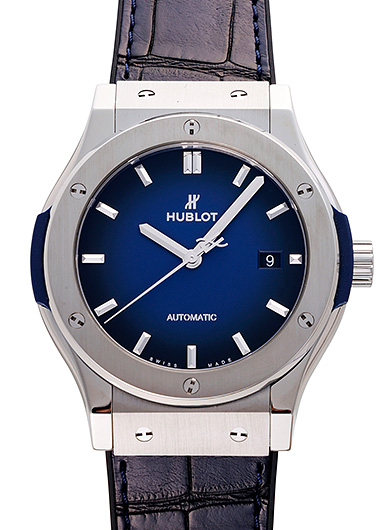 ウブロ クラシック フュージョン チタニウム ディープ ブルー 542.NX.6670.LR.JPN18 ディープブルー 新品