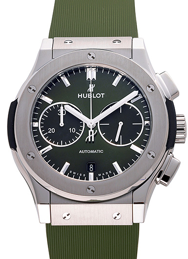 ウブロ クラシック フュージョン クロノグラフ 521.NX.8970.RX グリーン 新品