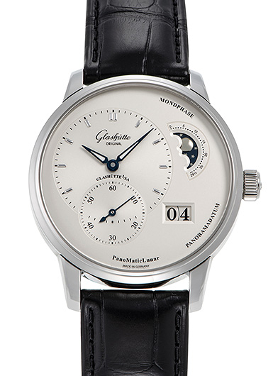 グラスヒュッテオリジナル パノマティック ルナ 1-90-02-42-32-61 シルバー 新品