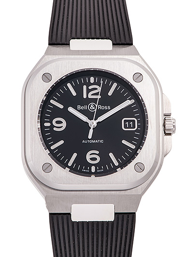 ベル＆ロス BR05 ブラック スティール BR05A-BL-ST/SRB ブラック 新品