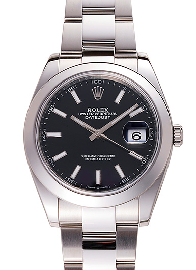 ロレックス デイトジャスト41 126300 ブラック 中古