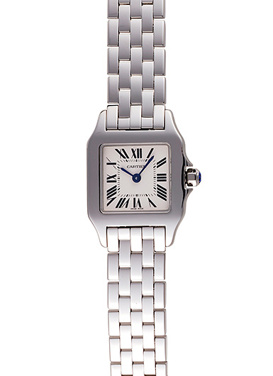 カルティエ サントスドゥモワゼル W25064Z5 ホワイト 中古