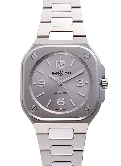 ベル＆ロス BR05 グレー スティール BR05A-S-GR-ST/SST グレー 新品