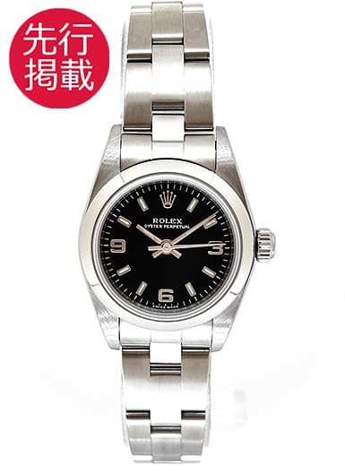 ロレックス オイスター パーペチュアル 76080 ブラック 中古