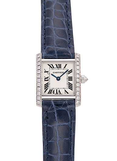 カルティエ タンクフランセーズ　SM WE100231 ホワイト 中古