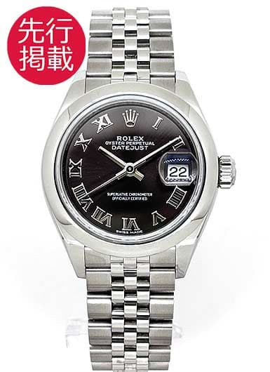 ロレックス デイトジャスト 28 279160 ダークグレー 中古