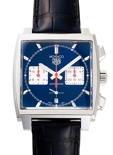 タグ・ホイヤー モナコ キャリバー ホイヤー02 CBL2111.FC6453 ブルー/シルバー 中古