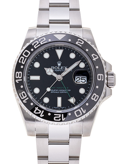 ロレックス GMTマスターⅡ 116710LN ブラック 中古