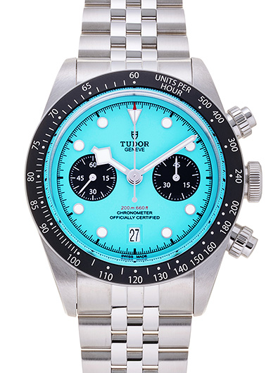 チューダー/チュードル ブラックベイ クロノ 79360N-0024 フラミンゴブルー 中古