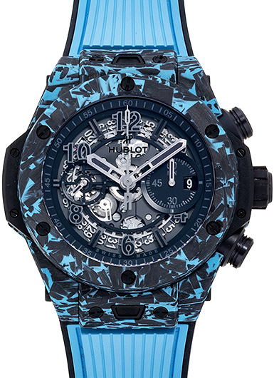 ウブロ ビッグバン ウニコ カーボン スカイブルー 421.QL.1110.RX.JPN ブラック 中古