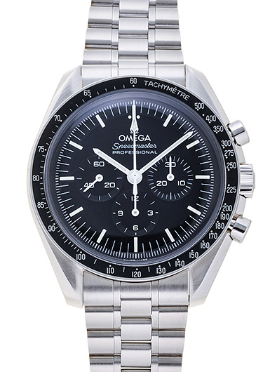 オメガ スピードマスター ムーンウォッチ プロフェッショナル コーアクシャル マスタークロノメーター クロノグラフ 310.30.42.50.01.001 ブラック 中古