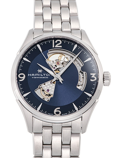 ハミルトン ジャズマスター オープンハート H32705141 ブルー 新品